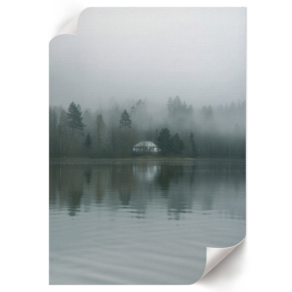 Wall print Misty landscape
