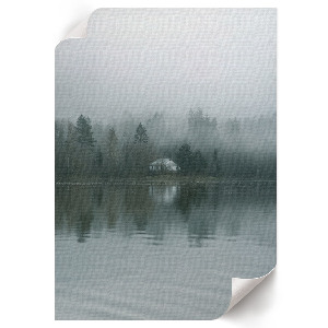 Wall print Misty landscape