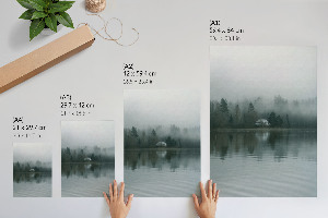 Wall print Misty landscape