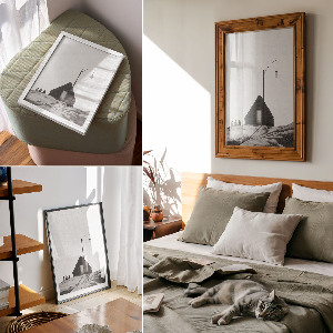 Minimalist landscape wall art