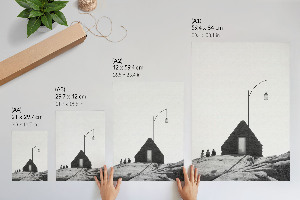 Minimalist landscape wall art