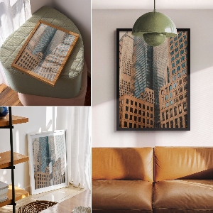 Art print of urban architecture