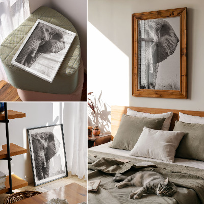 Decorative poster Elephant head