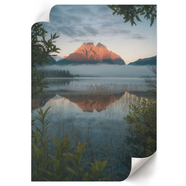 Wall print Mountain lake