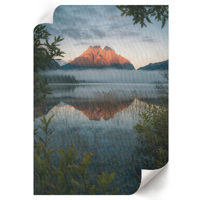 Wall print Mountain lake