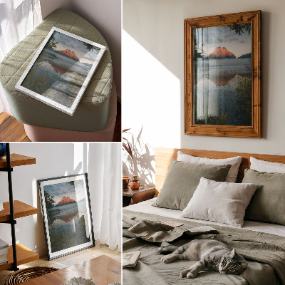 Wall print Mountain lake