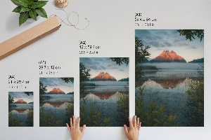 Wall print Mountain lake