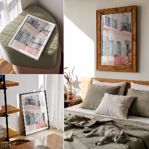 Poster The facade of the house