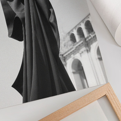 Wall art Black fabric