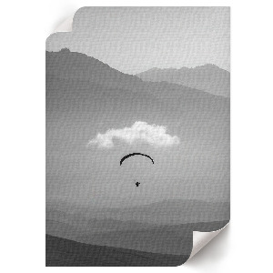 Wall art Paragliding in the mountains