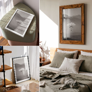 Wall art Paragliding in the mountains