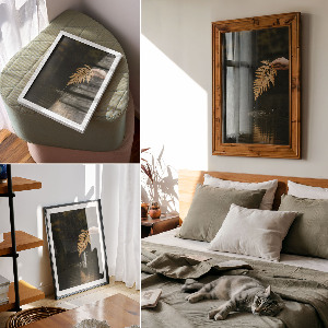 Art print Fern and water