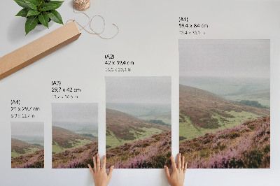 Decorative poster Mountain landscape