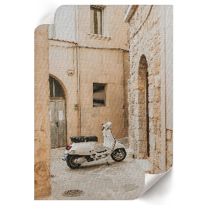 Wall print depicting an Italian street scene