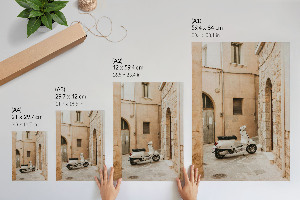 Wall print depicting an Italian street scene