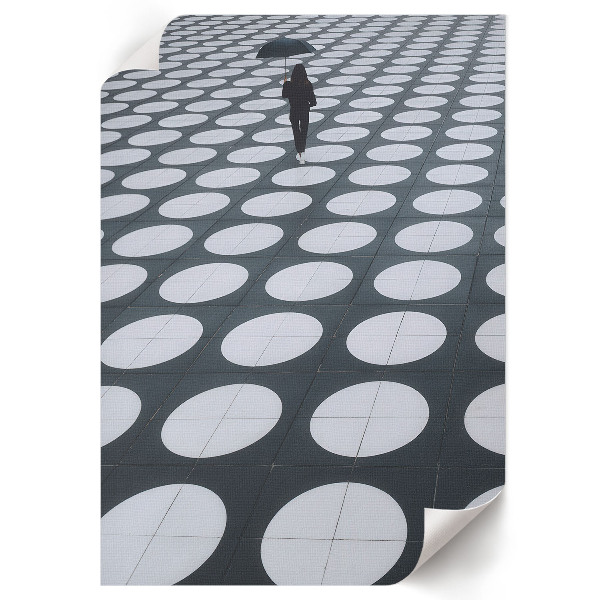 Decorative poster with geometric patterns