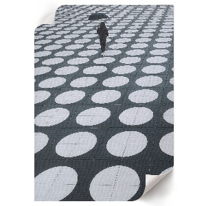 Decorative poster with geometric patterns