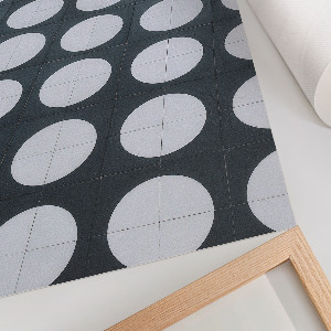 Decorative poster with geometric patterns