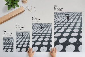 Decorative poster with geometric patterns