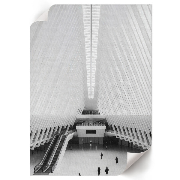 Art print depicting futuristic architecture