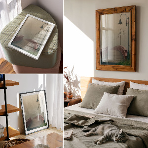 Wall print Bridge in the fog