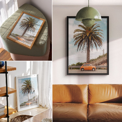 Wall art Retro palm tree