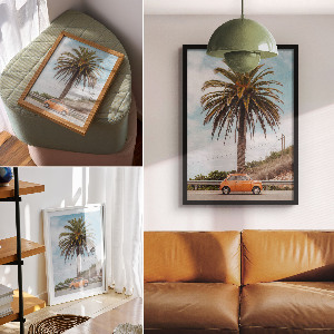 Wall art Retro palm tree