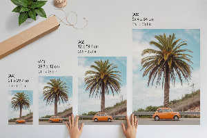 Wall art Retro palm tree