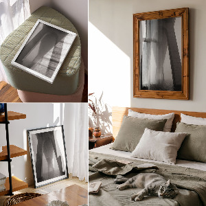 Wall print Bridge in the fog