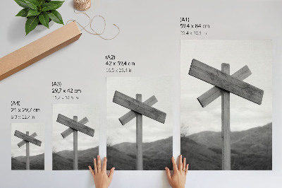 Decorative poster Mountain sign