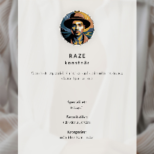 Decorative poster Male body