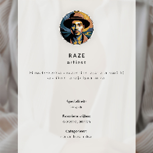 Decorative poster Male body