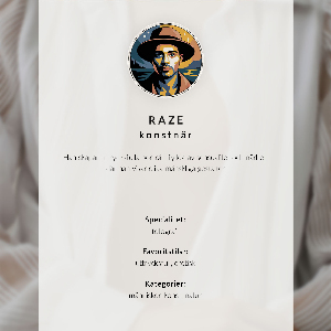 Decorative poster Male body