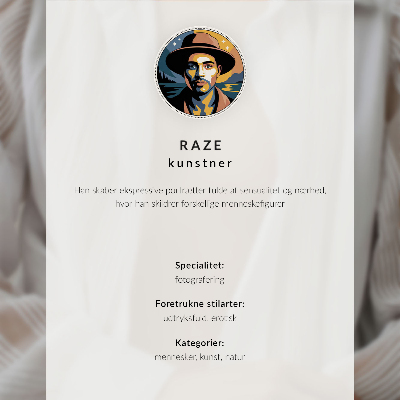 Decorative poster Male body