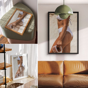 Poster Woman on the beach