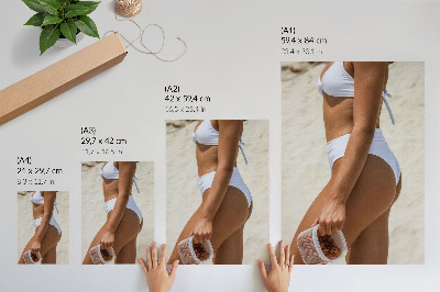 Poster Woman on the beach
