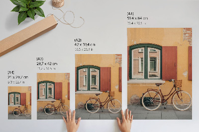 Wall print Retro bike