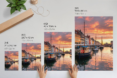 Decorative poster Colorful waterfront