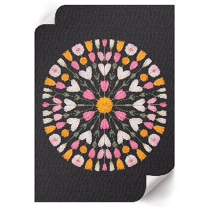 Flower mandala poster