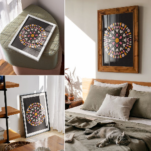 Flower mandala poster