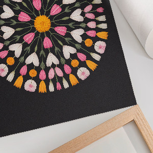 Flower mandala poster