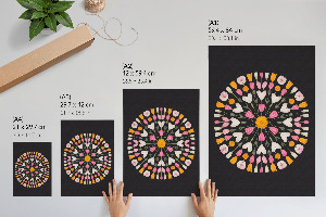 Flower mandala poster