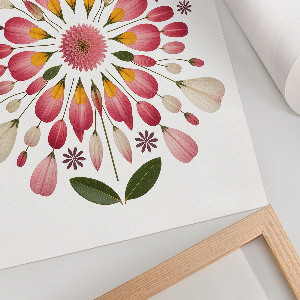 Wall art Floral pattern