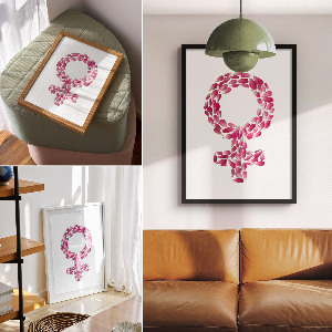 Art print Floral femininity