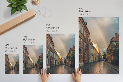 Wall art Colorful street