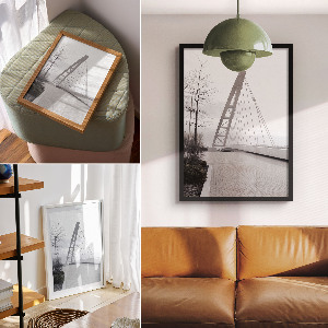 Art print Gray Bridge