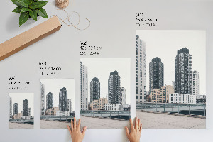 Modern city poster