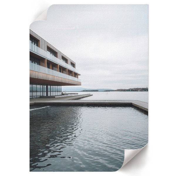Art print featuring modern architecture