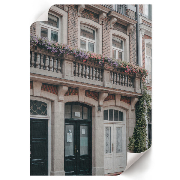 Decorative poster A tenement house in the city