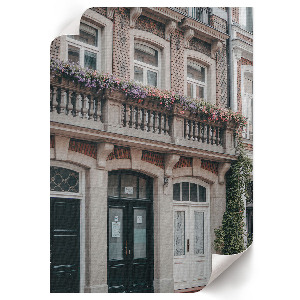 Decorative poster A tenement house in the city